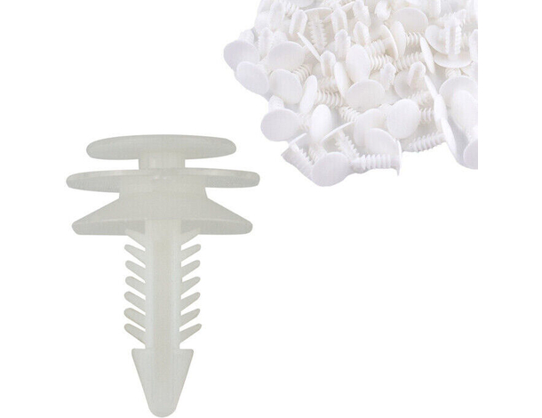 240 Pezzi Rivetti Clip in plastica Rivetto di Fissaggio Bianco Auto 20x30x8 mm