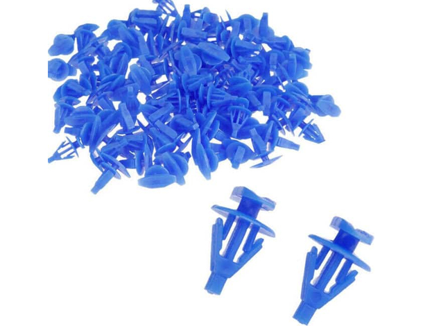 240x Rivetto Clip in Plastica Blu Rivetti Clip di Fissaggio Universali Auto