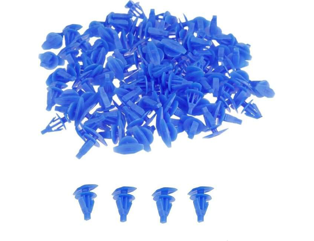 240x Rivetto Clip in Plastica Blu Rivetti Clip di Fissaggio Universali Auto...