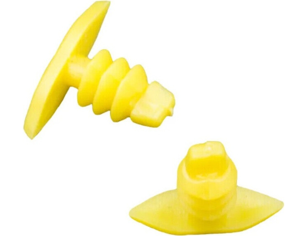 240x Rivetto Clip in Plastica Rivetti di Fissaggio Giallo Auto 13,8x9,4x5,4 mm