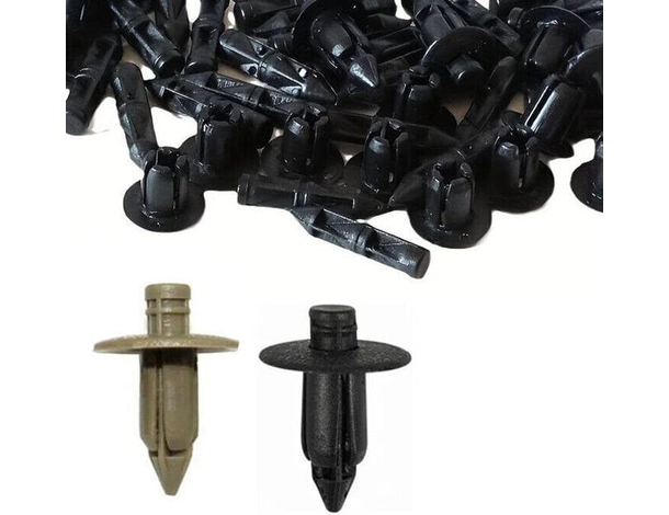 240x Rivetti Clip di Fissaggio Multiuso  in Plastica Nero o Marrone 8x6 mm