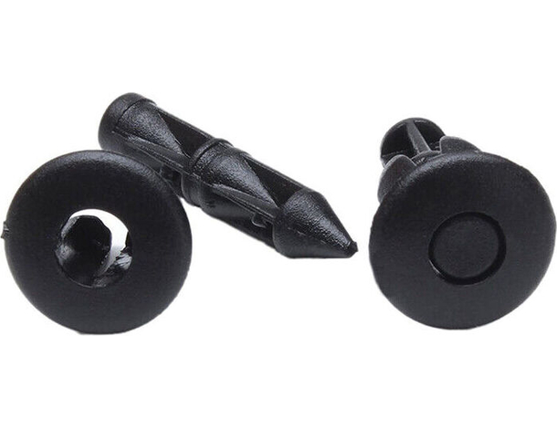 240x Rivetti Clip di Fissaggio Multiuso  in Plastica Nero o Marrone 8x6 mm 3