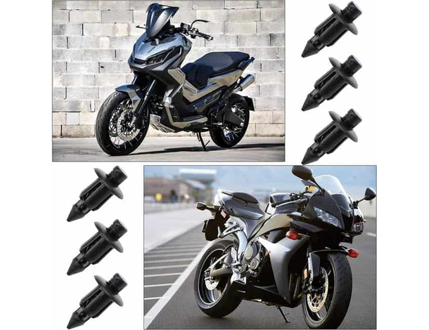 240x Rivetti Clip di Fissaggio Multiuso  in Plastica Nero o Marrone 8x6 mm 4