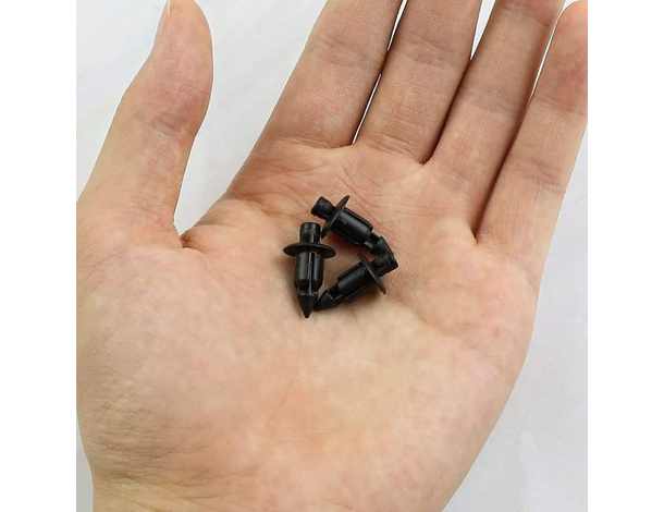 240x Rivetti Clip di Fissaggio Multiuso  in Plastica Nero o Marrone 8x6 mm 5