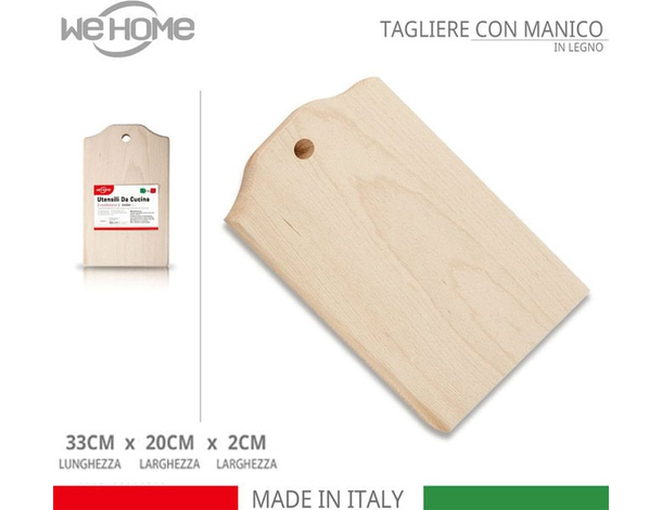 Tagliere Rettangolare in Legno di Faggio Salumi Formaggi Vassoio Varie Misure...