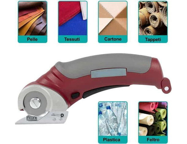 Taglierino Elettrico Cordless Pannolenci Giardinaggio Stoffa Tessuti a...