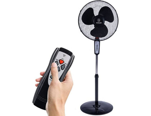 Ventilatore a Piantana 55W Telecomando 3 Velocità Timer 50x128cm Oscillante
