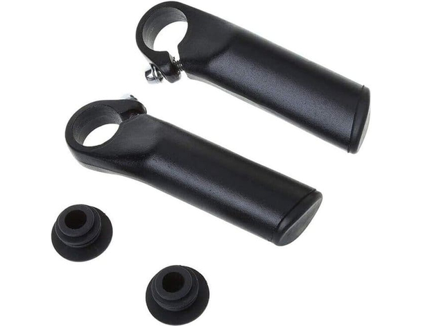 Corna Appendici in Alluminio Nero per Manubrio Bici Prolunghe Bicicletta MTB