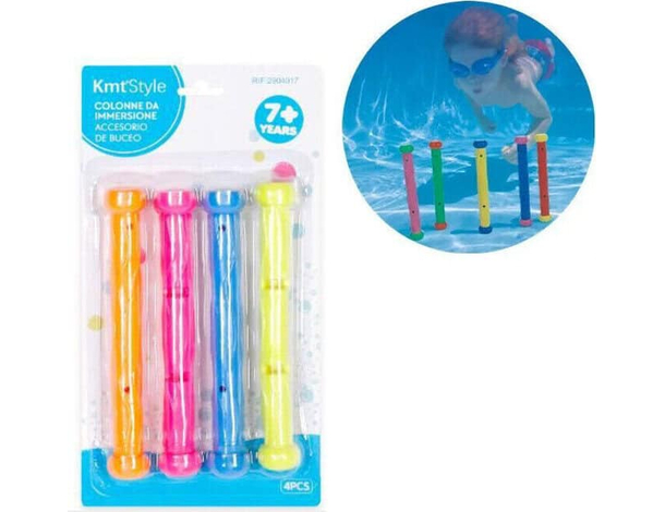 Gioco Subacqueo Bastoncini Dive Colorati Divertiti a Recuperarli Piscina Mare