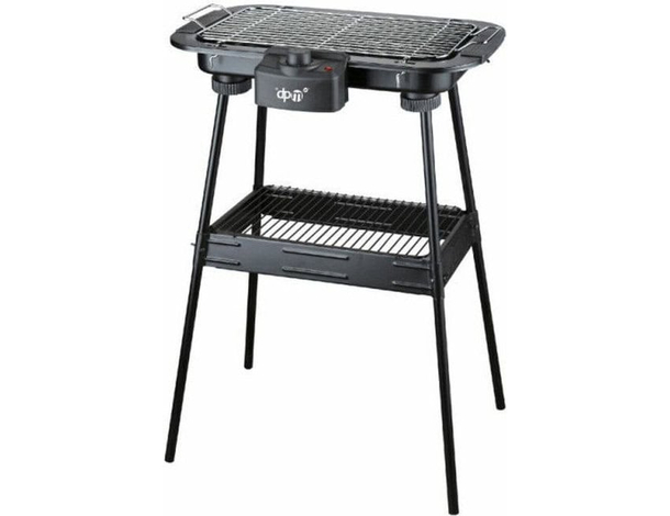 Barbecue Elettrico BBQ Supporto Griglia Elettrica Bistecchiera 2000W 38x22 Cm
