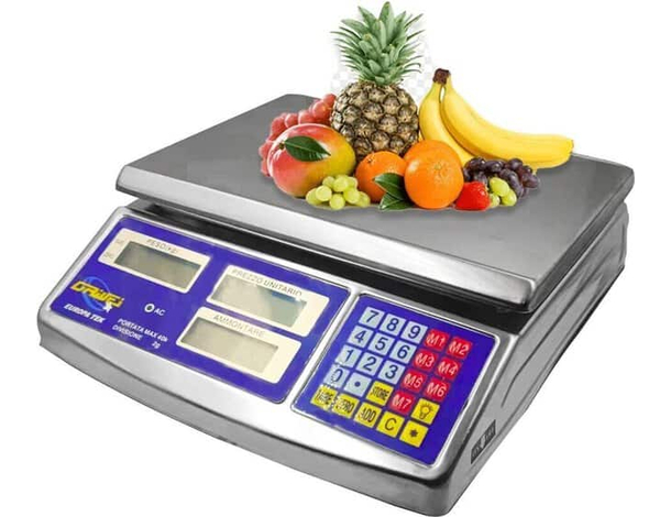 Bilancia Digitale da Banco Elettronica Min 200gr Max 40kg Display Professionale
