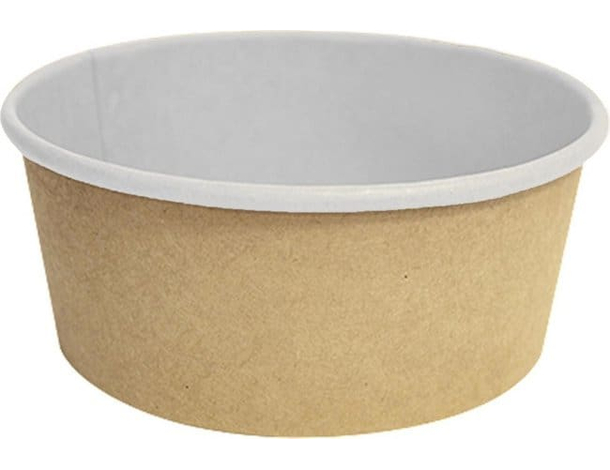 50 Insalatiere in Cartoncino Kraft Contenitore di Carta 750 cc Ciotole Rotonde