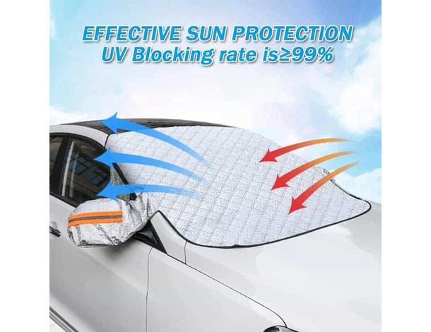 Copri Parabrezza Parasole Anteriore Sole Macchina Telo Copertura Esterno 3