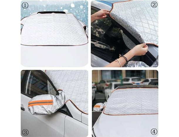 Copri Parabrezza Parasole Anteriore Sole Macchina Telo Copertura Esterno 6