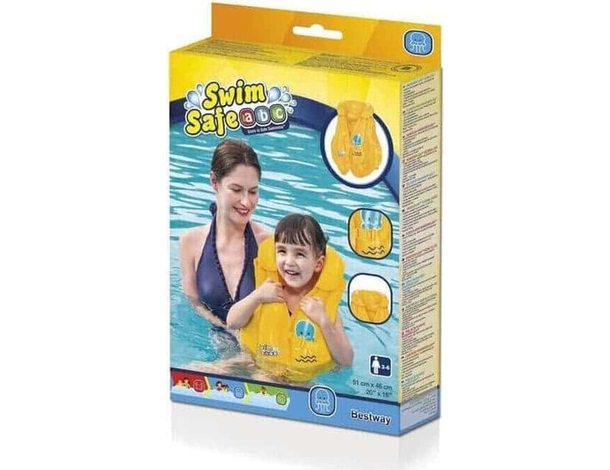 Giubbotto di Salvataggio per Bambini Salvagente Swim Safe Step B Nuoto Bimbi...