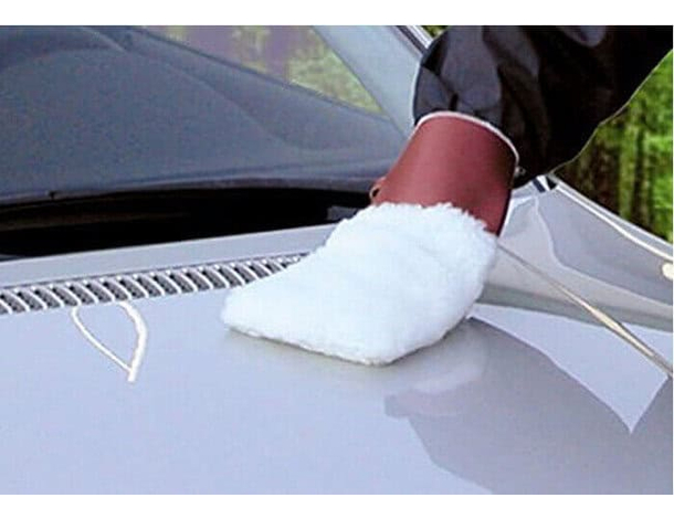 2x Guanto per Lavaggio Auto Impermeabile Spugna Moto Camion Elimina Sporco 4