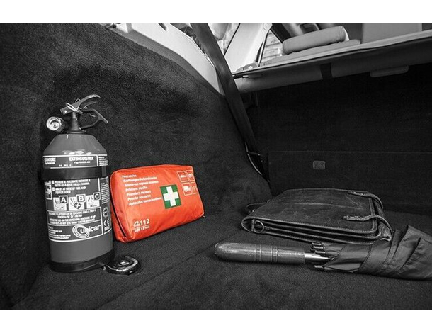 Kit Pronto Soccorso Auto Furgone Morbido Omologato Omologazione DIN...