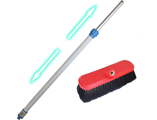 Kit Pulizia Pannelli Fotovoltaici Auto Idrospazzola Spazzolone Spazzola 188...
