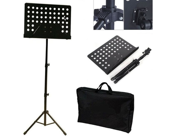 Leggio Treppiedi Porta Spartito Scuola Musica Canto Regolabile Portatile Sacca