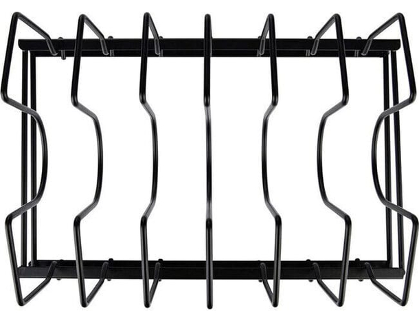 Stand Porta Coperchi Piatti Padelle Da Cucina In Metallo 29x18,5x12,5 cm Nero...