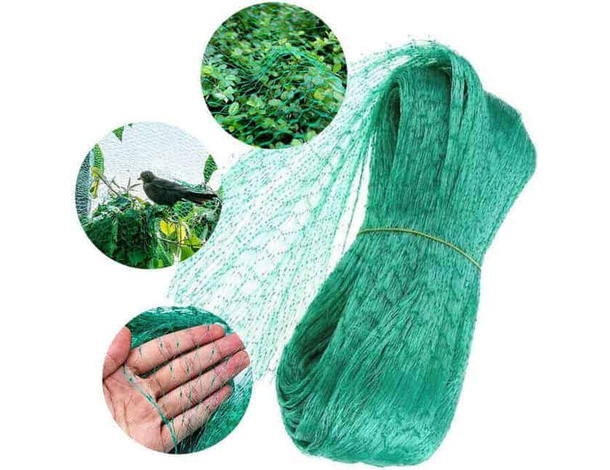 2x Rete Protettiva Protezione Anti Uccelli Piccioni Giardino Piante Orto 4x12m