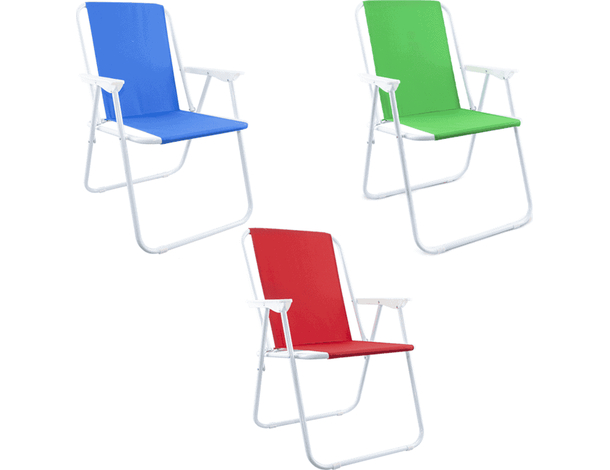 Sedia Relax Spiaggina per Mare e Giardino 52x44x75 cm Pieghevole da Campeggio