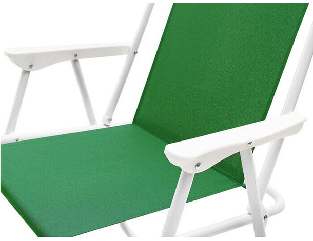 Sedia Relax Spiaggina per Mare e Giardino 52x44x75 cm Pieghevole da Campeggio...