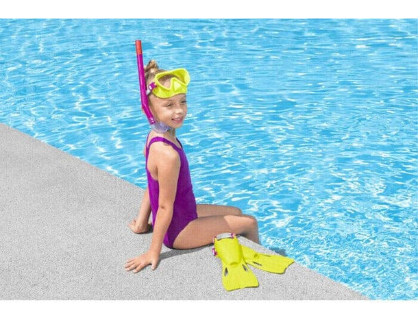 Set Maschera e Boccaglio pinne da Sub Antiappannamento Snorkeling Bambini 3-6...