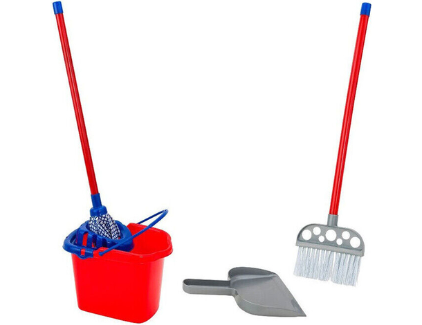 Mocio Scopa Paletta Set di Pulizia Giocattolo per Bimbi Gioco Bambini...