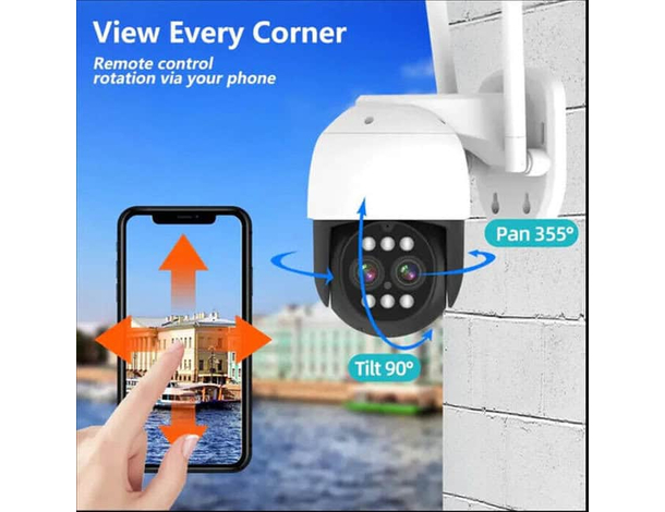 Telecamera IP CAM PTZ WIFI Camera Wireless Esterno Videocamera HD Zoom 10x 4