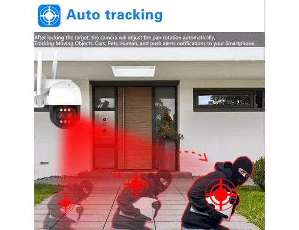 Telecamera IP CAM PTZ WIFI Camera Wireless Esterno Videocamera HD Zoom 10x 7