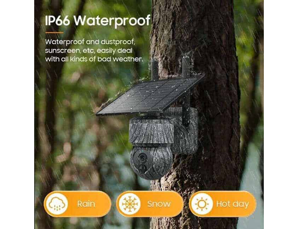 Telecamera Solare 1080P HD WIFI Telecamera PTZ Videosorveglianza Sicurezza...