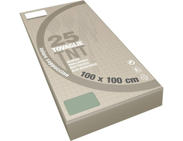 25x Tovaglie Colorate in TNT Tessuto Non Tessuto 100x100cm Feste Ristoranti...