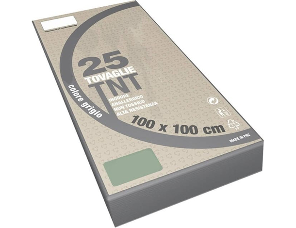 25x Tovaglie Colorate in TNT Tessuto Non Tessuto 100x100cm Feste Ristoranti...