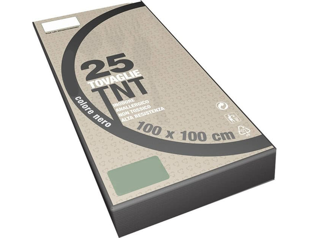 25x Tovaglie Colorate in TNT Tessuto Non Tessuto 100x100cm Feste Ristoranti...