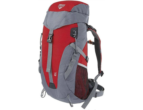 Zaino Unisex-Adulto Modello Dura Trek Rosso 45 L Trekking Campeggio...