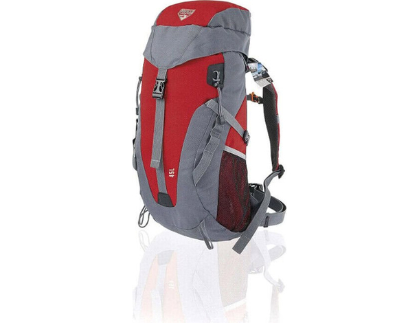 Zaino Unisex-Adulto Modello Dura Trek Rosso 45 L Trekking Campeggio...