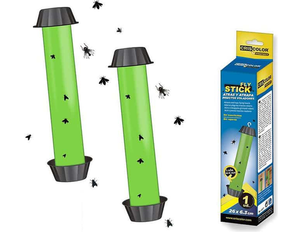 Trappola Adesiva per Insetti 2PZ Volanti Attira Cattura Mosche Zanzare Acchiappa