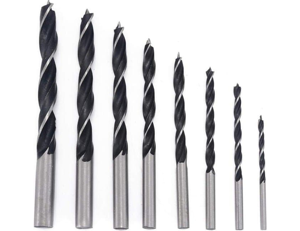 Punta a legno set da 8 professionali trapano legno da 3mm a 10mm elicoidali