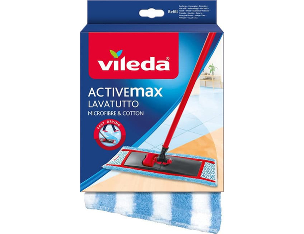 Panno di Ricambio Vileda Activemax lavatutto in Microfibra lava pavimenti