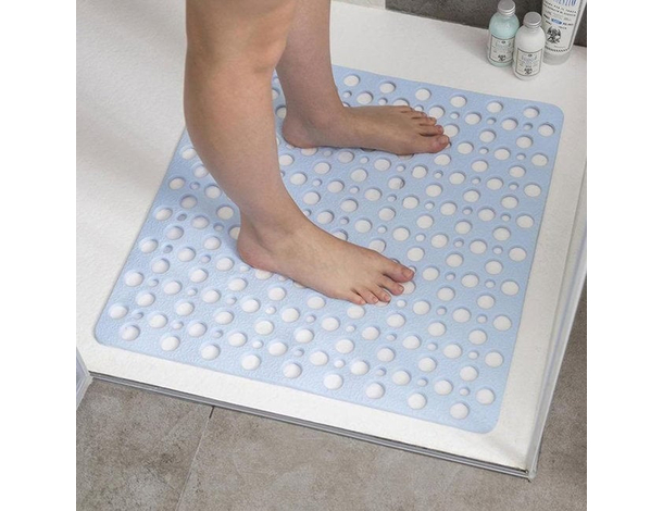Tappetino Doccia Quadrato Antiscivolo Tappeto Bagno Fori Massage 53x53 cm...
