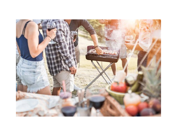 Griglia barbecue carbonella portatile MEGA picnic campeggio fornello...