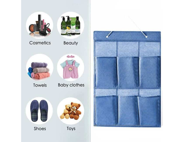 6x Organizzatore da appendere con 6 tasche organizer Parete multiuso scarpiera
