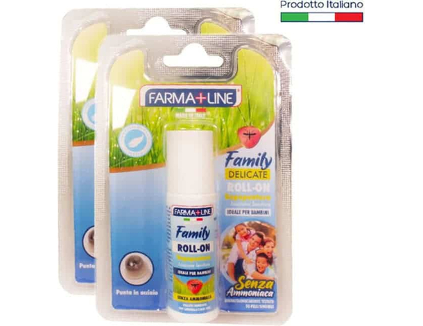 2x Dopopuntura Roll-On Dermoprotettivo Sollievo contro Punture di Insetti 20ml