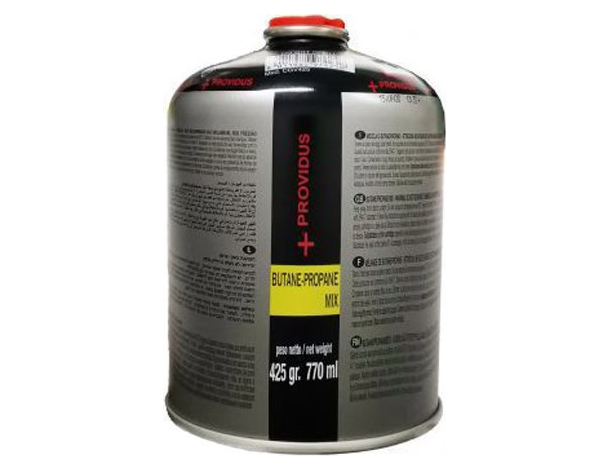 Cartuccia bombola gas propano butano 425 gr valvola 7/16 fornelli PROVIDUS+