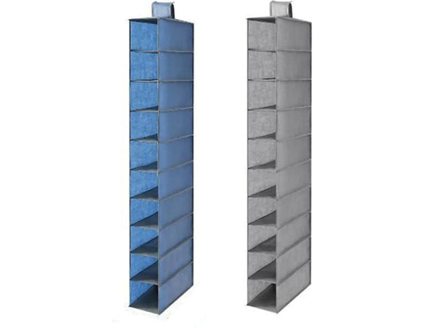 Organizer Armadio in Tessuto 2PZ Portatutto Organizzatore Pensile 10...