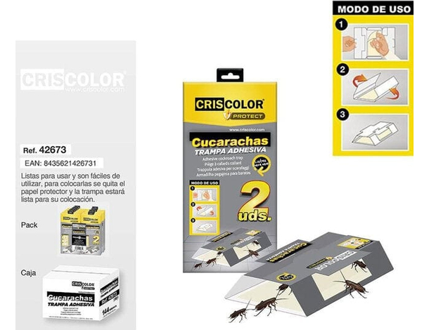 24x Trappola Professionale Scarafaggi Con Colla Insetticida 12 confezioni da...