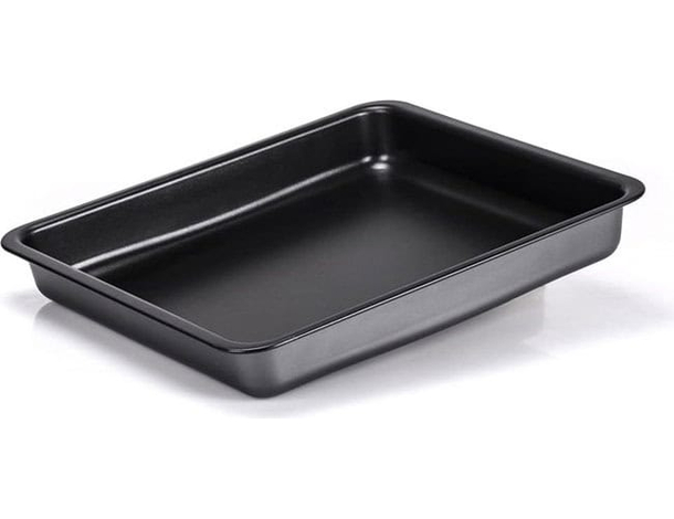 Teglia per pizza rettangolare antiaderente da forno alluminio 24x20cm...