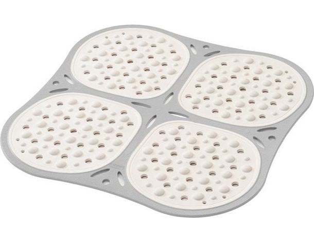 Tappetino Doccia Quadrato Antiscivolo Tappeto Bagno Massage 53x53cm antimuffa