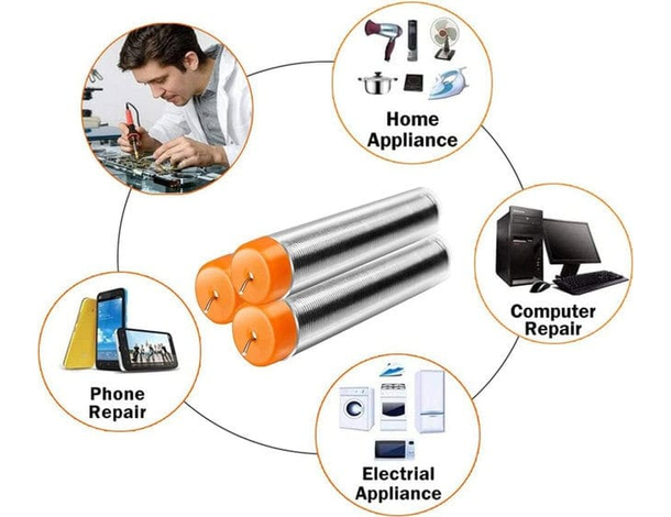 4X filo di Stagno per saldare 22 GR Spessore 1mm Alta qualità per saldatura...